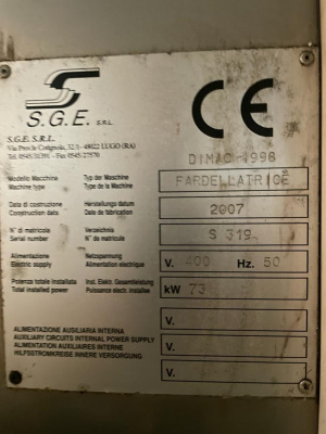 Линия розлива ПЭТ 6000 бут/час на 1,5л SGE & SIPA, Италия