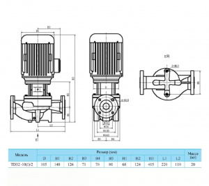 Вертикальный циркуляционный насос CNP TD32-10(I)/2SWSCJ