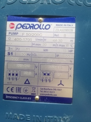 Насос Pedrollo F50/200C 24-102 м3/ч