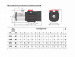 Горизонтальный многоступенчатый центробежный насос Fancy CM 8-4