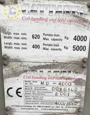 размотчик листового металла 5 т, после консервации состояние хорошее