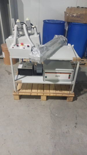 Коронатор «КРД1-50» для пластиковых флаконов 100-1000 мл, для банок 200-500 мл для последующего нанесения шелкографии