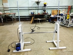 Размотчик электрический для рулонов ПП и ПЭ ткани