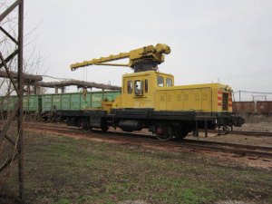 Автодрезина ДГКу-5 (дрезина грузовая крановая универсальная)