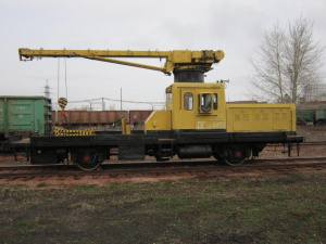 Автодрезина ДГКу-5 (дрезина грузовая крановая универсальная)