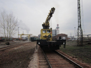 Автодрезина ДГКу-5 (дрезина грузовая крановая универсальная)
