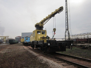 Автодрезина ДГКу-5 (дрезина грузовая крановая универсальная)