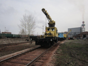 Автодрезина ДГКу-5 (дрезина грузовая крановая универсальная)