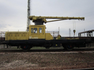 Автодрезина ДГКу-5 (дрезина грузовая крановая универсальная)