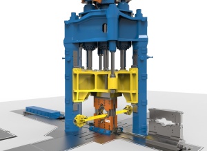 Гидравлический пресс открытой ковки