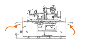 Круглошлифовальный 3У131, 3М131 - боковины стола