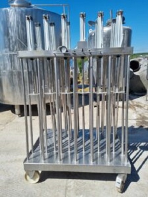 Пресс для сыра, кол-во пневмоцилиндров 12шт, инв 3125