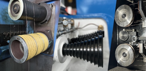 Волочильные бандажные кольца / Конусы / Кабестаны / Ролики