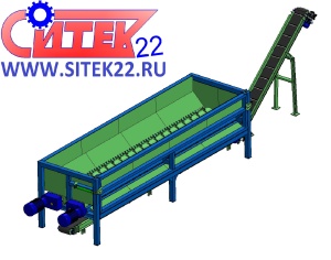 Бункерный окорочный станок БОС для групповой окорки древесины
