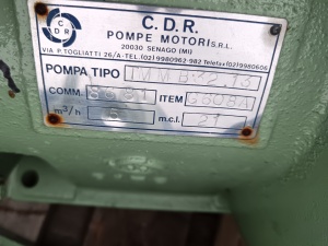 Нефтяной насос C.D.R. TMM B32.13 с хранения