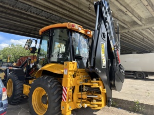 Экскаватор-погрузчик SHANMON 388H мосты CARRARO, гидромолот 2024г