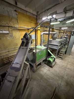 Линия мойки и гранулирования полиэтилена/полипропилена (производительность: 500 кг/ч)