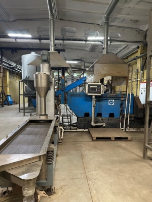 Линия мойки и гранулирования полиэтилена/полипропилена (производительность: 500 кг/ч)