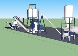 Линия гранулирования лузги подсолнечника