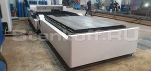 Оптоволоконный лазер для резки металла со сменным столом XTC-1560E/6000 Raycus