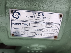 Нефтяной насос C.D.R. TMM B 32.16 с хранения