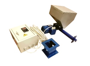 Шнековый дозатор гранул красителя полимеров для экструдера