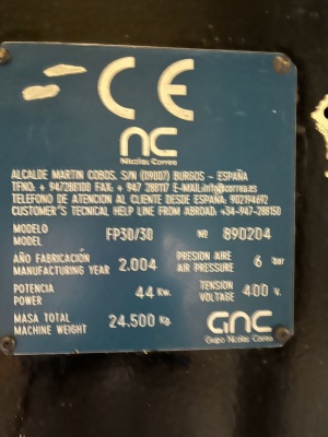 Продольно фрезерный станок с ЧПУ CORREA Мод FP30/30