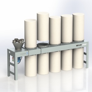 Аспирация. Стружкоотсос 10000м3/ч для мебельного цеха