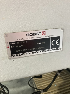 Автоматический высекальный пресс Bobst SP1120E