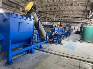 Линия переработки и мойки отходов ПЭ, ПП (пленочные, твердые) 700 кг/ч