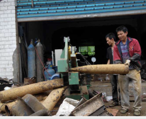 Аллигаторные ножницы для лома Q 08-63 Силач