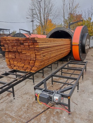 Камера для сушки и термообработки древесины