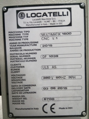 Multimatik CNC 1600 Токарный станок