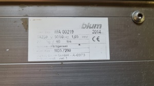 Фрезерный станок Blum для фрезеровки дна