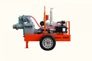 Борей-350ВУ (Диз.вак.установка 4ц, 37л.с.,1800 об.,350м3/час,28 м.в.с., абр.10%, т.ч. 76мм, вак.65)