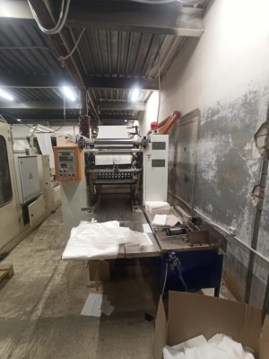 станок для производства салфеток/полотенец V-сложения (Китай) с узлом ламинации, полотенца 2 слоя