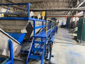 Линия переработки и мойки отходов ПЭ, ПП (пленочные, твердые) 700 кг/ч