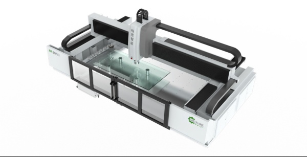 Горизонтальный обрабатывающий центр кромки стекла с ЧПУ