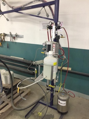 Оборудование для напыления стеклопластика MVP