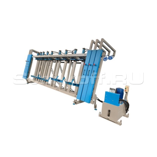 Пресс гидравлический с пневматическими фронтальными прижимами SLU150-3.2PT