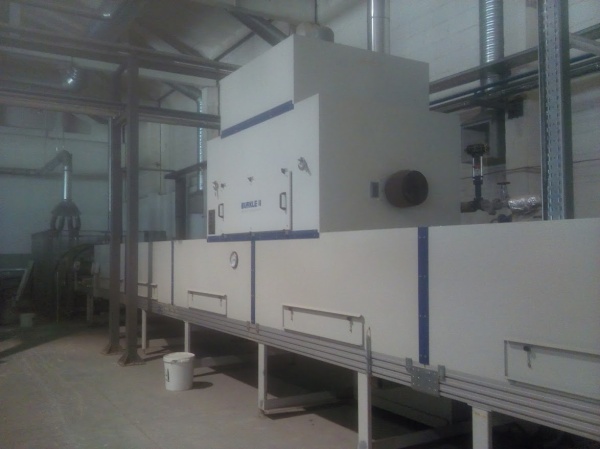 Покрасочная линия плитного материала производства фирм BURKLE и VENJAKOB