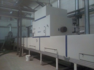 Покрасочная линия плитного материала производства фирм BURKLE и VENJAKOB