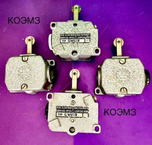 Концевой выключатель TYP GWU1R, GWU1, GWE2R