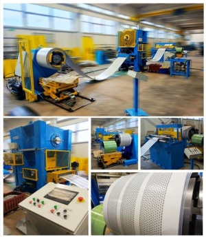 Линия перфорации шумовых панелей