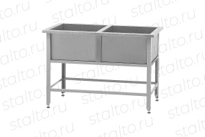 Ванна моечная двухсекционная сварная
