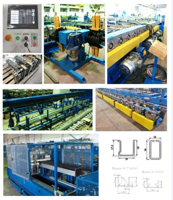 Линии для производства армирующих профилей ПВХ окон