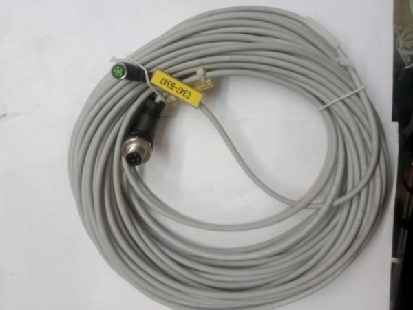 Кабель с разъемом переходной М12 вилка на М8 розетка длина кабеля 20 метров