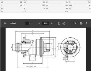 Опорный каток VA380 для спецтехники