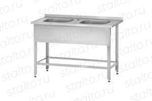 Ванна моечная двухсекционная цельнотянутая