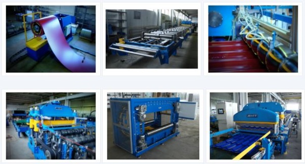 Линии для производства металлочерепицы